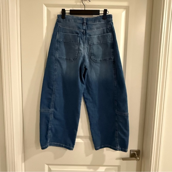 Pilcro-Anthropologie-The Kenna Mid-rise Heritage Barrel Jeans-Medium Wash - Picture 8 of 10